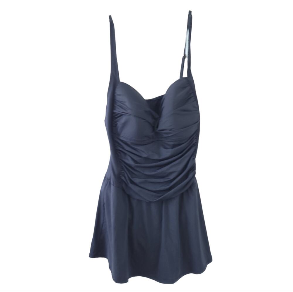 Liz Claiborne One Piece Swimsuit Size 16 Skirted Modest Bathing Suit for Summer